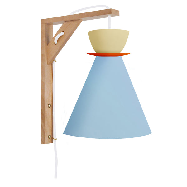 Applique TOSEL JUVEL HELGA,bois, H30xD14,5xP24  cm.
