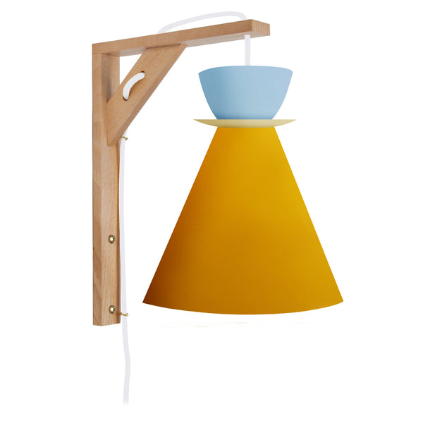 Applique TOSEL JUVEL HELGA,bois, H30xD14,5xP24  cm.