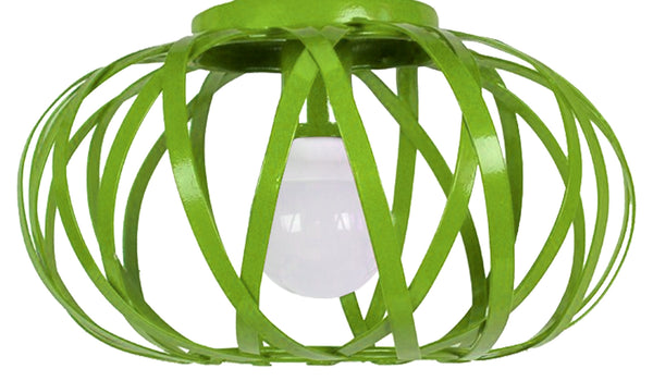 Plafonnier TOSEL CITROUILLE,métal , H22xD35xP35  cm.