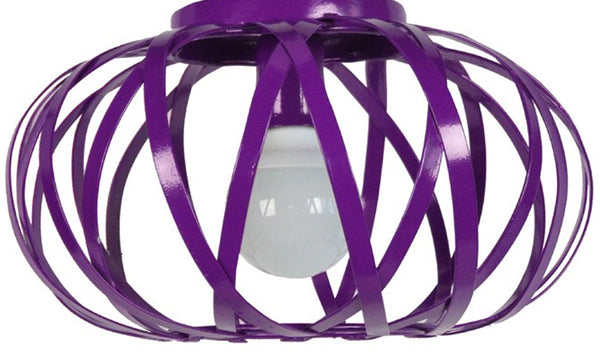 Plafonnier TOSEL CITROUILLE,métal , H22xD35xP35  cm.