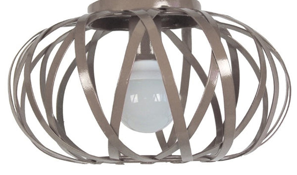 Plafonnier TOSEL CITROUILLE,métal , H22xD35xP35  cm.