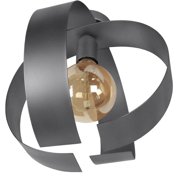Plafonnier TOSEL TOUVOIS,métal  H27xD26xP26  cm.