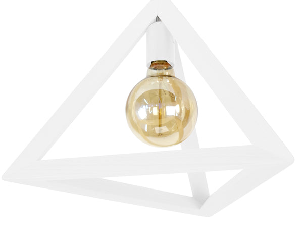 Plafonnier TOSEL TÉTRAÈDRE A,bois , H35xD35xP35  cm.