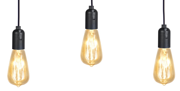 Plafonnier TOSEL BROOKLYN bois H180xD7xP60cm