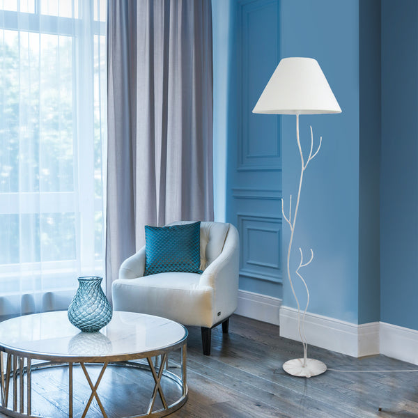 Lampadaire TOSEL ARBORE,métal, tissu H168xD40xP40  cm.