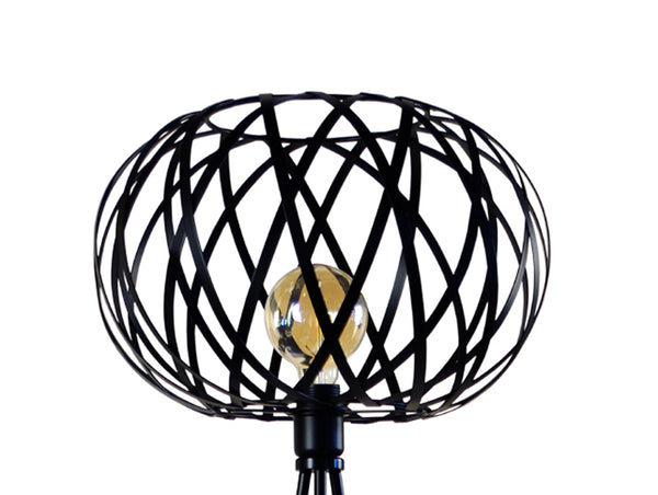Lampadaire TOSEL CITROUILLE,métal, H166xD40xP40  cm.