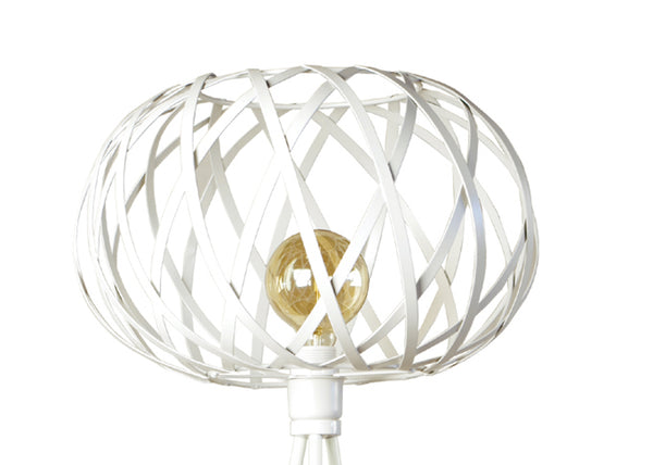 Lampadaire TOSEL CITROUILLE,métal, H166xD40xP40  cm.