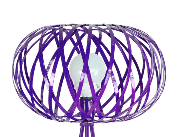Lampadaire TOSEL CITROUILLE,métal, H166xD40xP40  cm.