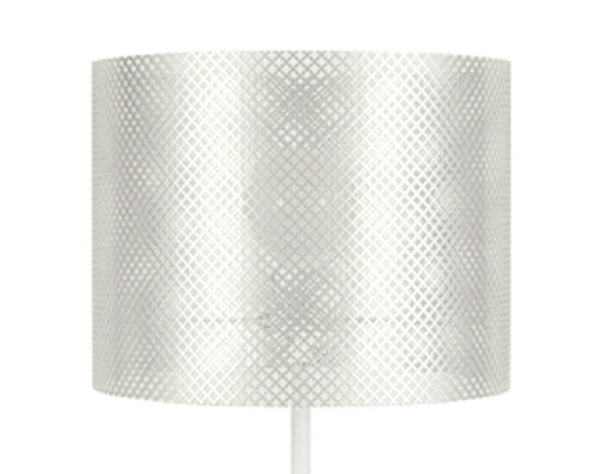 Lampadaire TOSEL CYLINDRE LACY,métal , H170xD30xP30  cm.