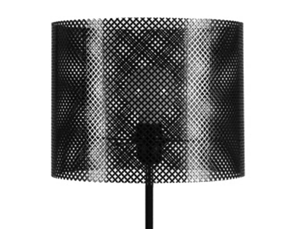 Lampadaire TOSEL CYLINDRE LACY,métal , H170xD30xP30  cm.