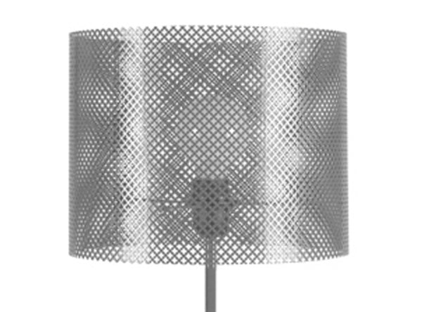 Lampadaire TOSEL CYLINDRE LACY,métal , H170xD30xP30  cm.