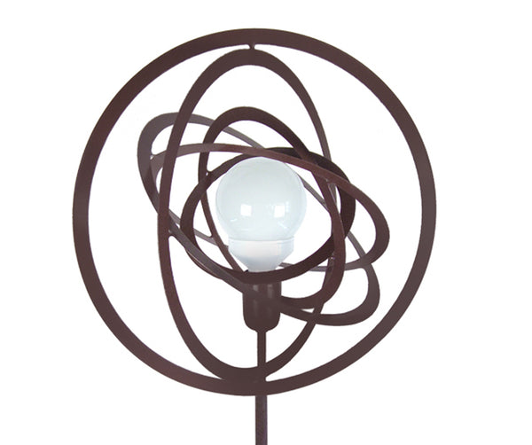 Lampadaire TOSEL ANNEAUX DE SATURNE,métal, H175xD40xP40  cm.