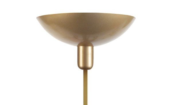 Lampadaire TOSEL DEMI LUNE,métal, H181xD30xP30  cm.