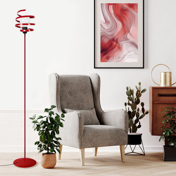 Lampadaire TOSEL KAROL,métal, H160xD25xP25  cm.