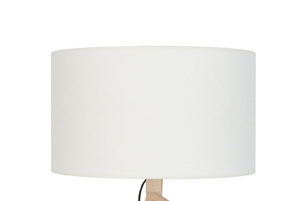 Lampadaire TOSEL GERI,bois, métal, tissu H170xD40xP40  cm.