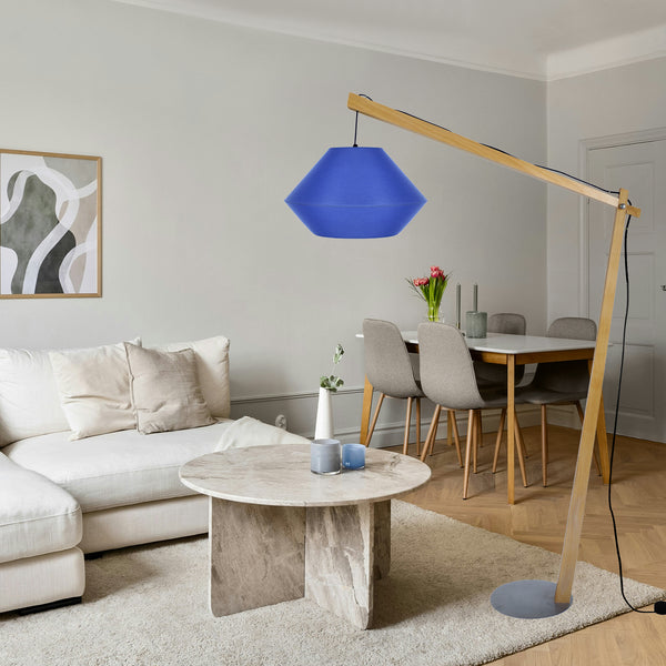 Lampadaire BELFORT CONE bois métal pilori