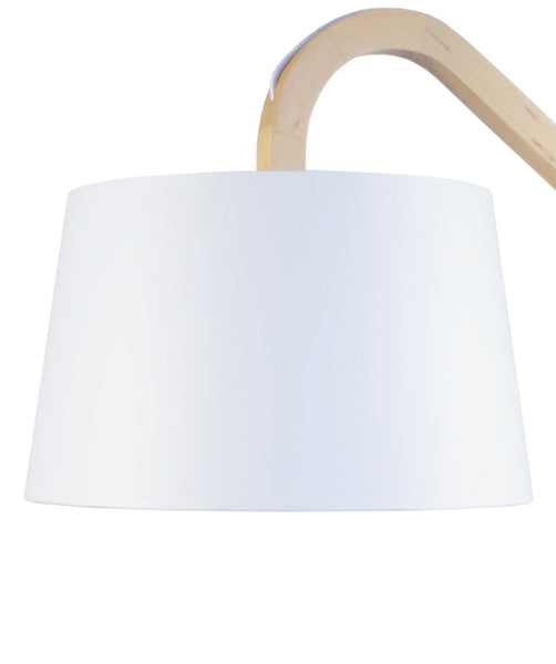 Lampadaire  TOSEL MOKUZAI,bois , tissu, H162xD45xP45  cm.