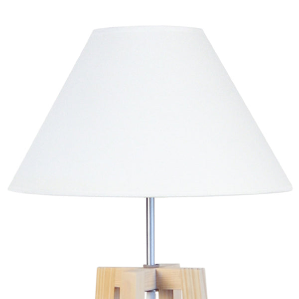 Lámpara de pie KALMAR de madera de cuatro patas