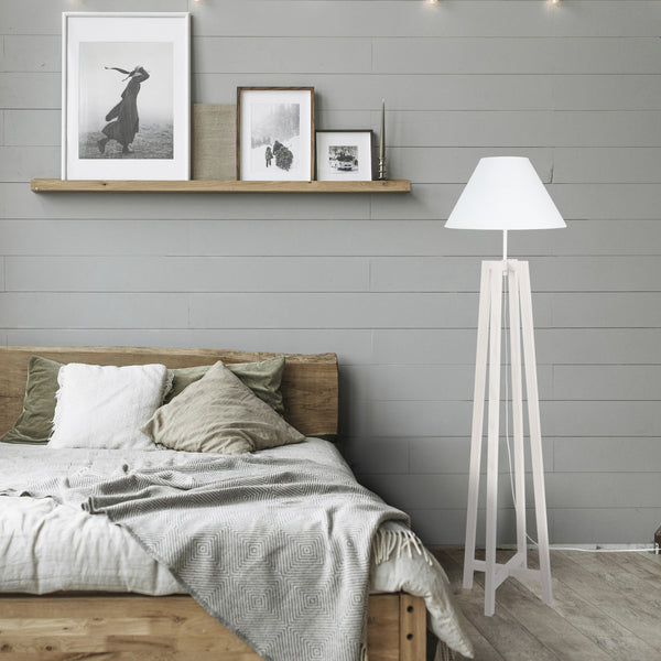 Lampadaire TOSEL KALMAR,bois, H155xD40xP40  cm.