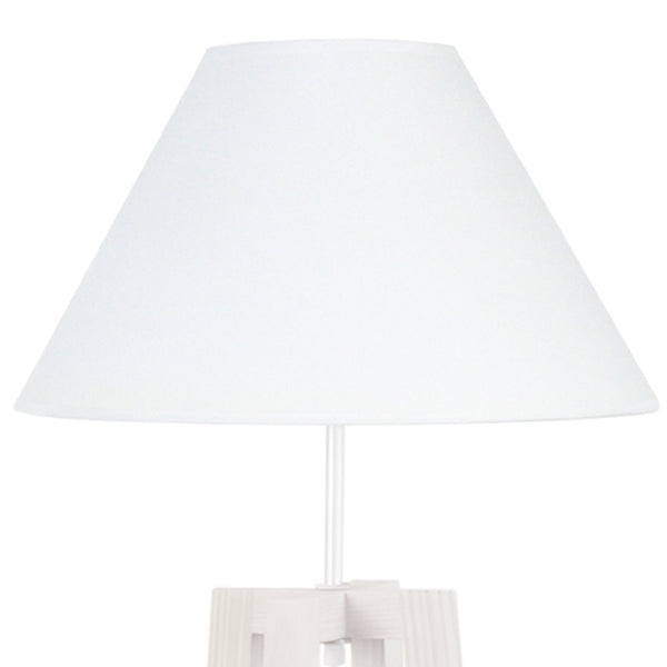 Lámpara de pie KALMAR de madera de cuatro patas