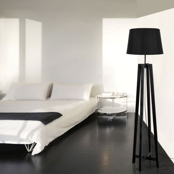 Lampadaire KALMAR bois quadripode