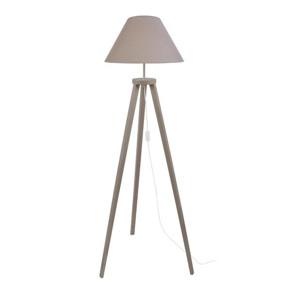 Lampadaire MALMO bois trépied