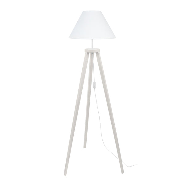 Lampadaire MALMO bois trépied