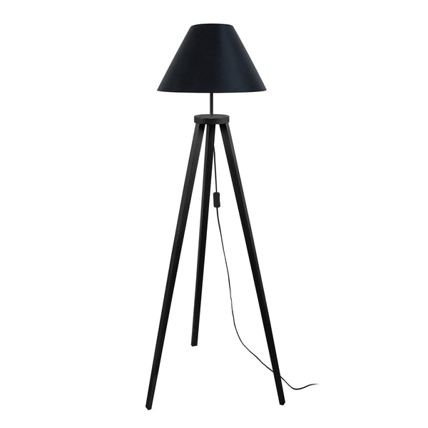 Lampadaire MALMO bois trépied