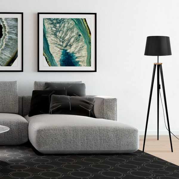 Lampadaire TOSEL ARHUS bois H155xD40xP40cm - 1 Lumière