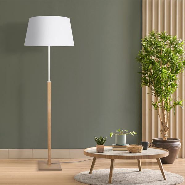 Lampadaire HOD B bois métal colonne