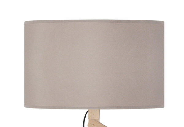 Lampadaire TOSEL GERI,bois, métal, tissu H170xD40xP40  cm.
