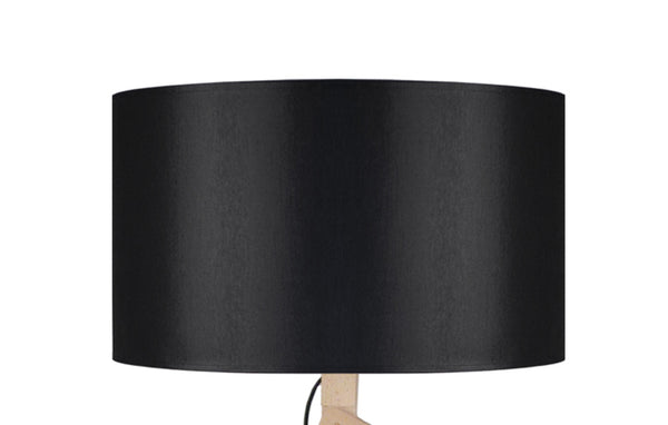 Lampadaire TOSEL GERI,bois, métal, tissu H170xD40xP40  cm.