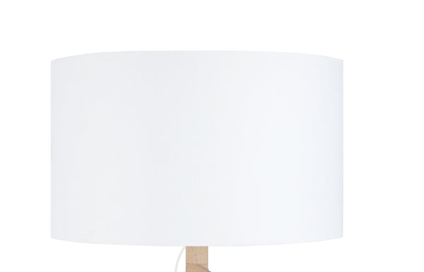 Lampadaire TOSEL GERI,bois, métal, tissu H170xD40xP40  cm.
