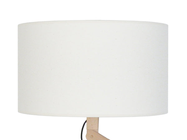 Lampadaire TOSEL GERI,bois, métal, tissu H170xD40xP40  cm.