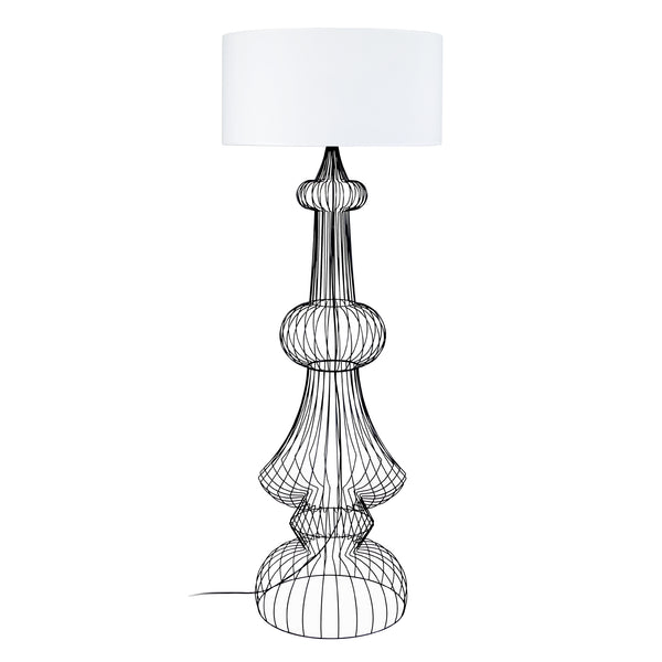 Lampadaire TOSEL PAGODA,métal , H170xD60xP60  cm.