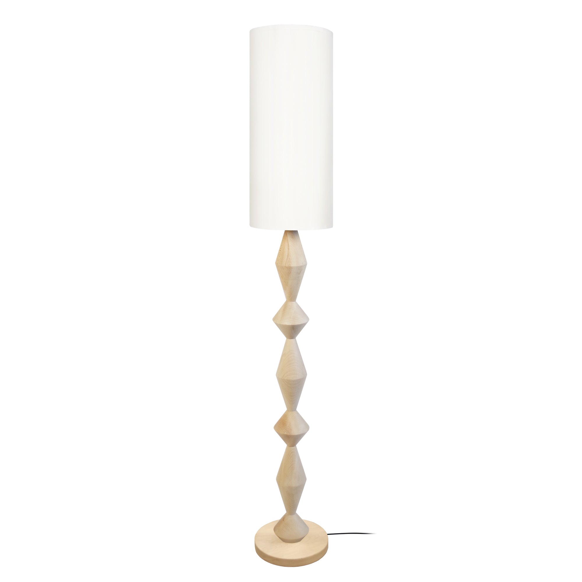 Lampadaire TOSEL MIRABOO,bois , H157xD28xP28  cm.