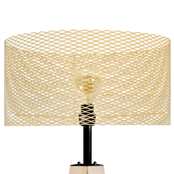 Lampadaire ADONIS bois metal colonne