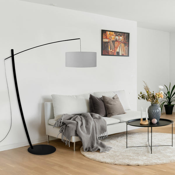 Lampadaire TOSEL CAVALAIRE,métal, tissu H170xD44xP44  cm.
