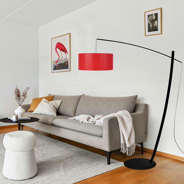 Lampadaire TOSEL CAVALAIRE,métal, tissu H170xD44xP44  cm.