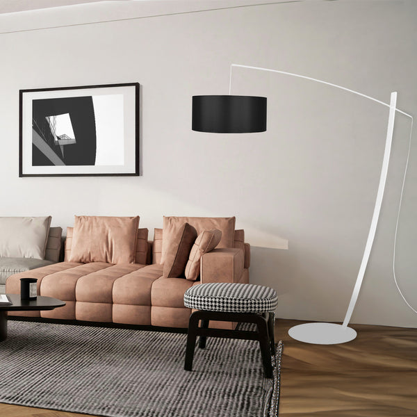 Lampadaire TOSEL CAVALAIRE,métal, tissu H170xD44xP44  cm.