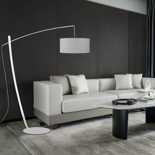 Lampadaire TOSEL CAVALAIRE,métal, tissu H170xD44xP44  cm.