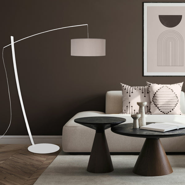 Lampadaire TOSEL CAVALAIRE,métal, tissu H170xD44xP44  cm.
