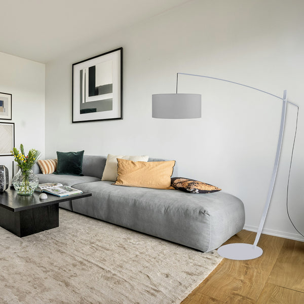 Lampadaire TOSEL CAVALAIRE,métal, tissu H170xD44xP44  cm.