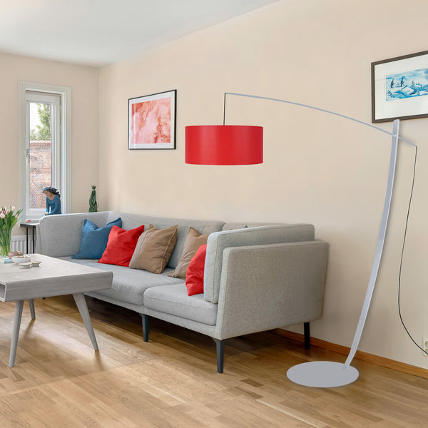 Lampadaire TOSEL CAVALAIRE,métal, tissu H170xD44xP44  cm.