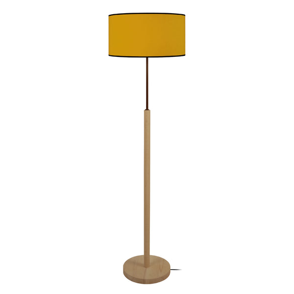 Lampadaire TOSEL AGRA,bois naturel, H158xD40xP40  cm.