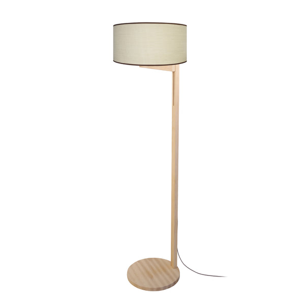 Lampadaire TOSEL CHENNAI,bois naturel,H163xD45xP45  cm.