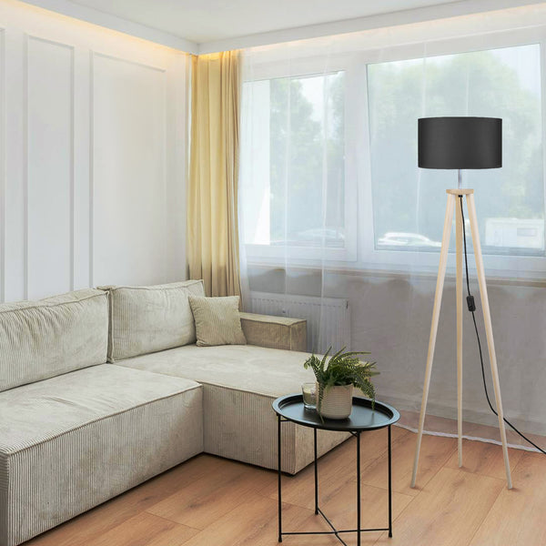 Lampadaire UTGARD bois trépied