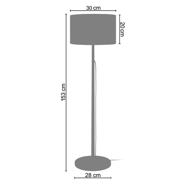Lampadaire MYKINES bois colonne