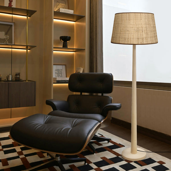 Lampadaire TALIN bois colonne