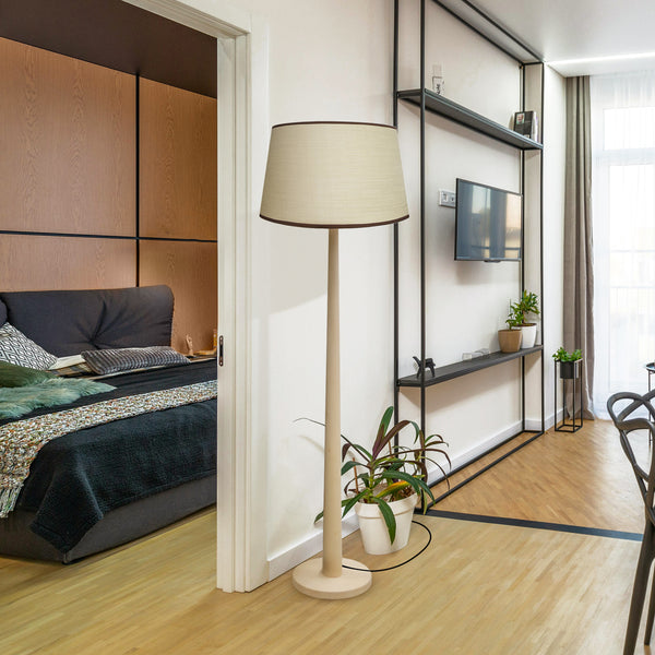 Lampadaire TALIN bois colonne
